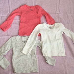 Carter’s Newborn Girl Snap Tops